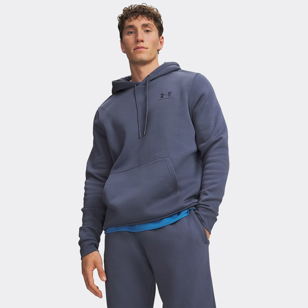 Under Armour Icon Fleece Hoodie Ανδρικό Φούτερ με Κουκούλα (1373880-044)