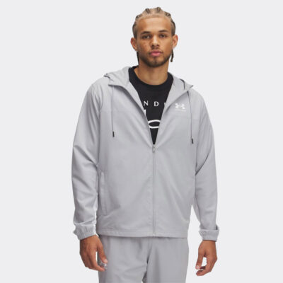 Under Armour Rival Woven Windbreaker Ανδρικό Αντιανεμικό Μπουφάν (1390149-011)