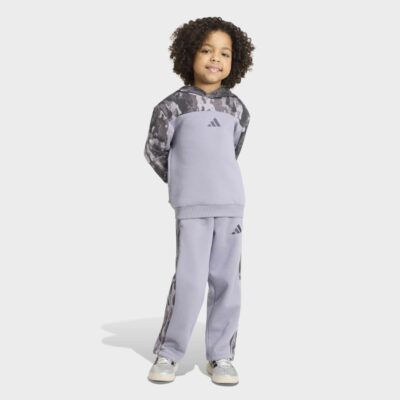 adidas Seasonal Essentials Little Camo Fleece Jogger Παιδικό Σετ (KT4142)