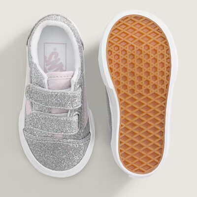 Vans Old Skool V Glitter Βρεφικά Παπούτσια