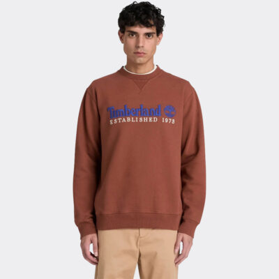 Timberland Embroidered Logo Crew Ανδρικό Φούτερ (TBC0YHB7DF01)