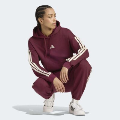 adidas Essentials 3-Stripes Γυναικείο Φούτερ με κουκούλα