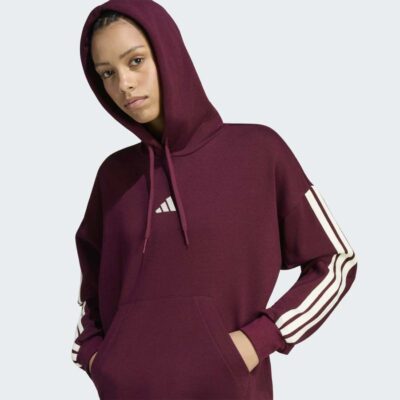 adidas Essentials 3-Stripes Γυναικείο Φούτερ με κουκούλα