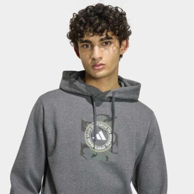 adidas Sportswaer Camo Box Αντρικό Φούτερ με κουκούλα