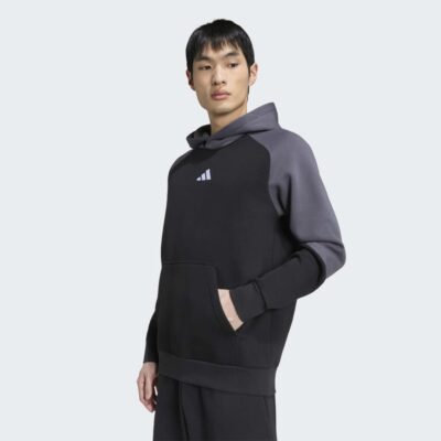 adidas Essentials Colorblock Αντρικό Φούτερ με κουκούλα