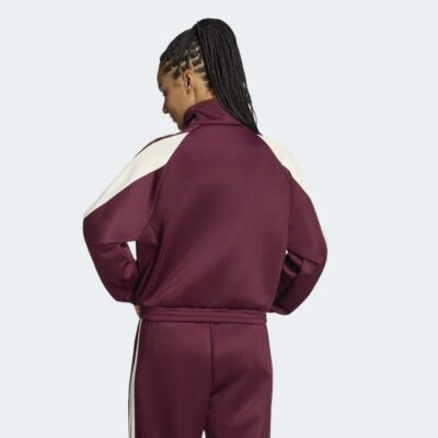 adidas 3-Stripes Stadium Full-Zip Γυναικεία ΖακέταModel_Back View_grey