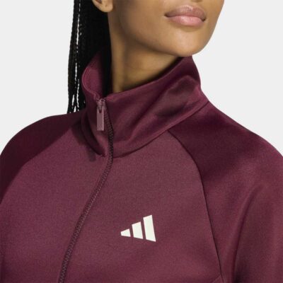 adidas 3-Stripes Stadium Full-Zip Γυναικεία ΖακέταModel_Detail View 1_grey