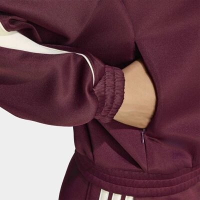 adidas 3-Stripes Stadium Full-Zip Γυναικεία ΖακέταModel_Detail View 2_grey
